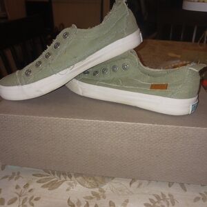 Blowfish Green Slip-On Sneakers